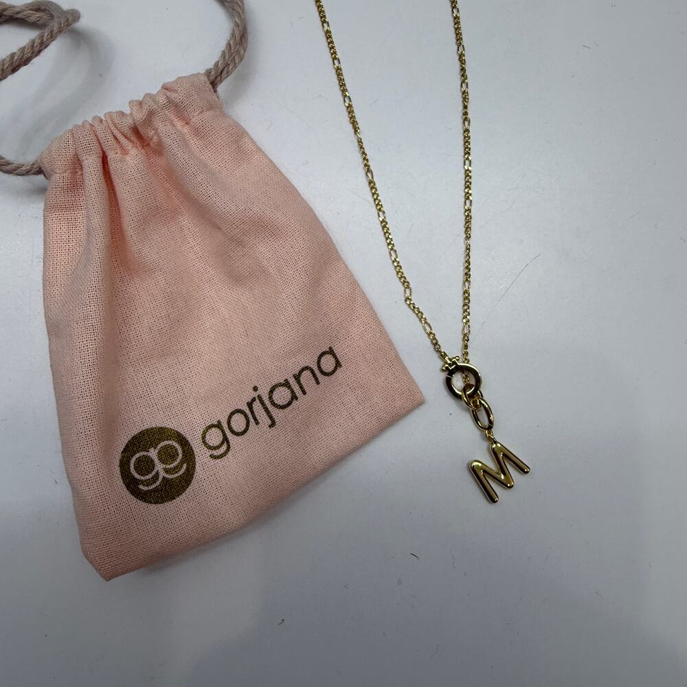 NEW Gorjana M Initial Necklace